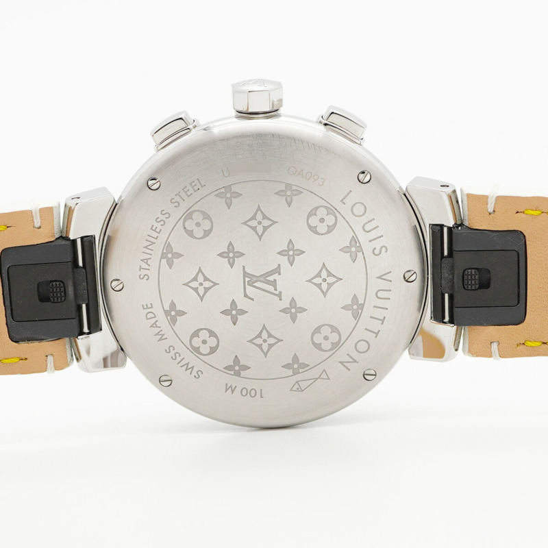 Louis Vuitton Tambour QA093Z 銀色錶盤男士手錶-5