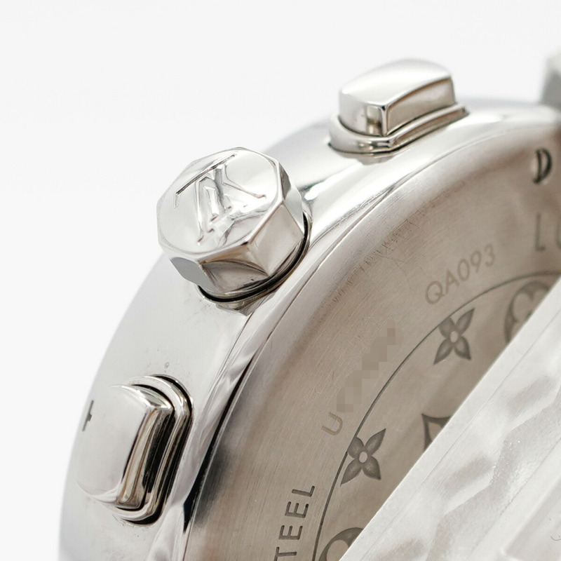 Louis Vuitton Tambour QA093Z 銀色錶盤男士手錶-10