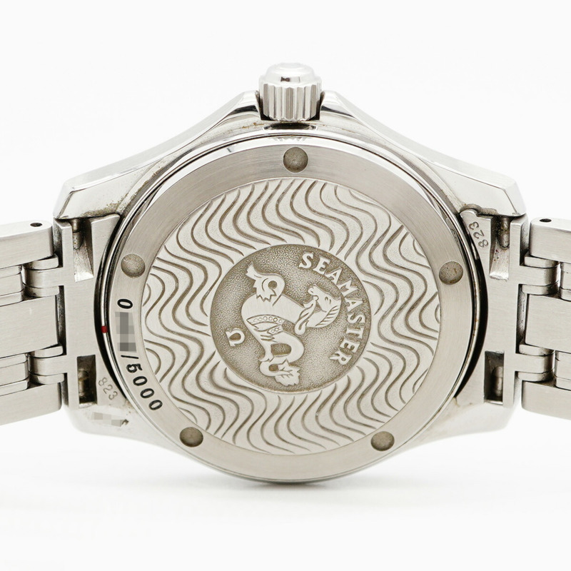 歐米茄海馬系列2500.80藍色錶盤男士腕錶-5