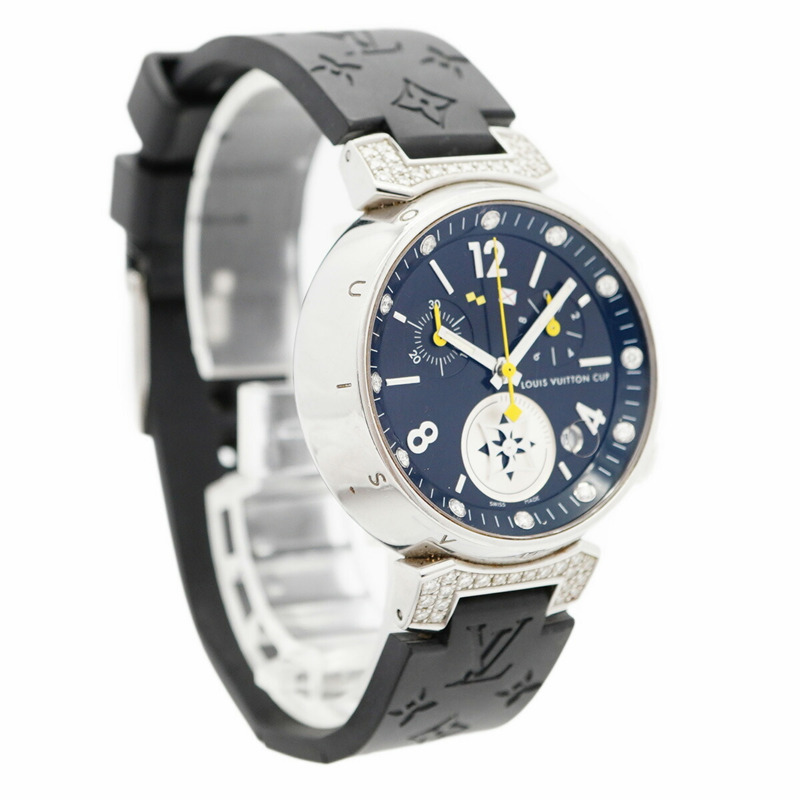 路易威登 Tambour Q132K 黑色錶盤小姐腕錶-2