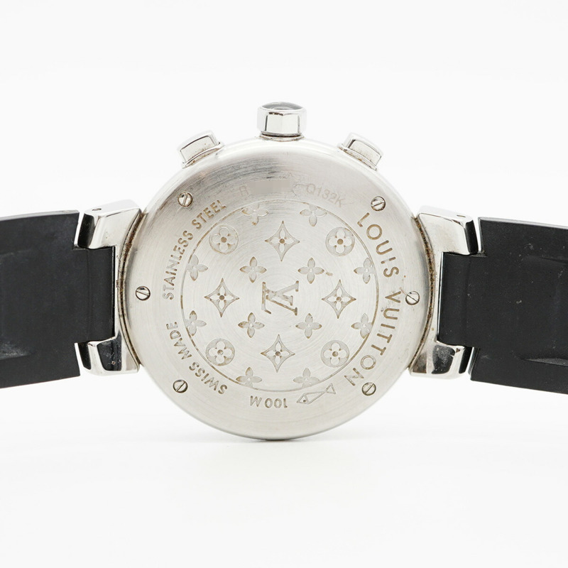 路易威登 Tambour Q132K 黑色錶盤小姐腕錶-4