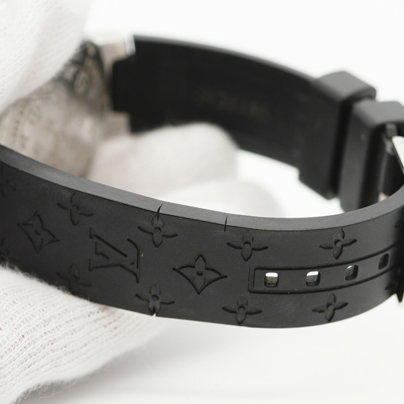 路易威登 Tambour Q132K 黑色錶盤小姐腕錶-5