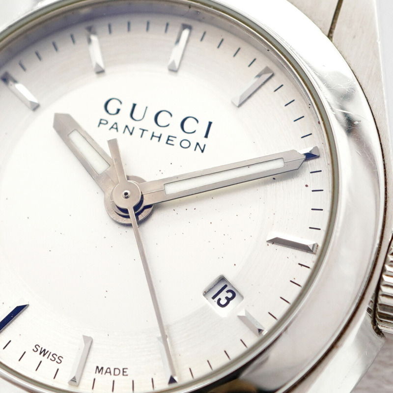 Gucci Pantheon 115.5 銀色錶盤小姐腕錶-6