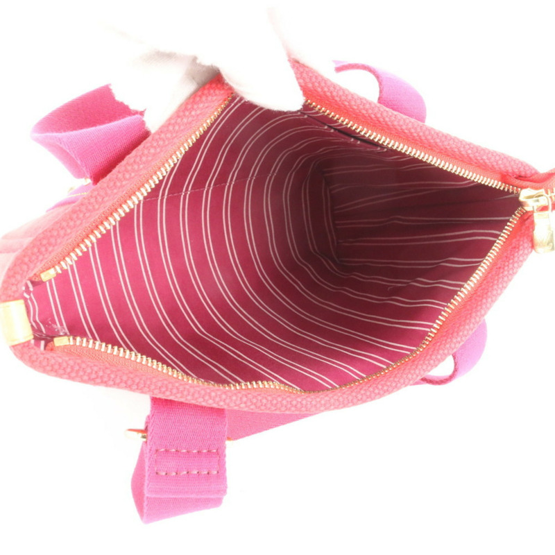 路易威登 Antigua Cabas PM Rouge M40037 女士皮革帆布手提包-6