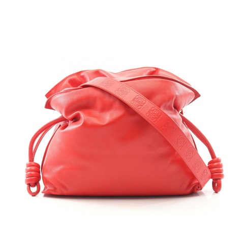 LOEWE 佛朗明哥手拿包/斜背包 A411FC1X67 皮革 紅色 二手 女士