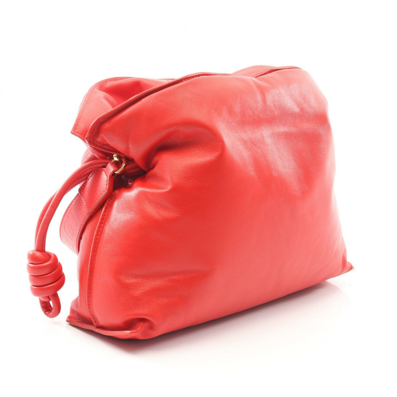 LOEWE 佛朗明哥手拿包/斜背包 A411FC1X67 皮革 紅色 二手 女士-1