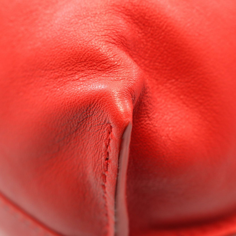 LOEWE 佛朗明哥手拿包/斜背包 A411FC1X67 皮革 紅色 二手 女士-5