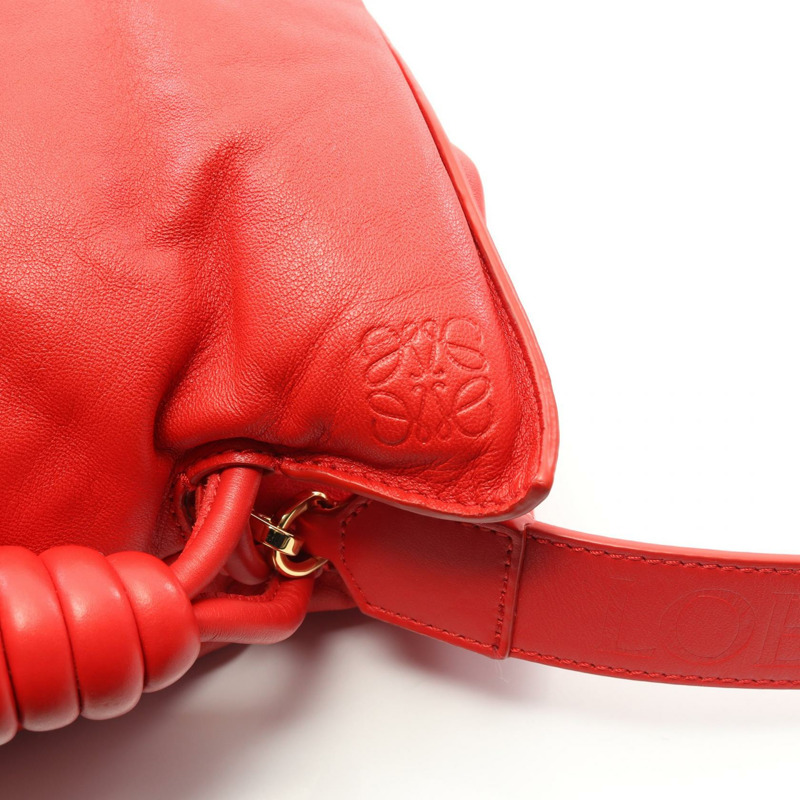 LOEWE 佛朗明哥手拿包/斜背包 A411FC1X67 皮革 紅色 二手 女士-7