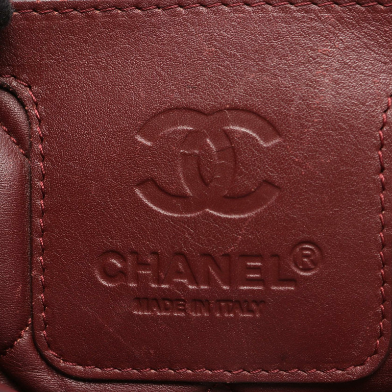 香奈兒 Coco Cocoon MM 手提包，黑色皮革，二手，女士，帶五金配件-3