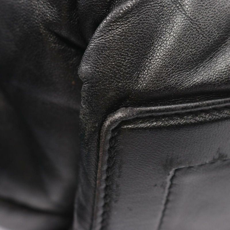 香奈兒 Coco Cocoon MM 手提包，黑色皮革，二手，女士，帶五金配件-6