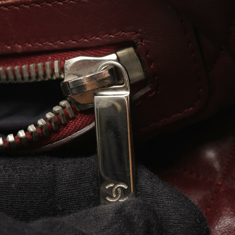 香奈兒 Coco Cocoon MM 手提包，黑色皮革，二手，女士，帶五金配件-9