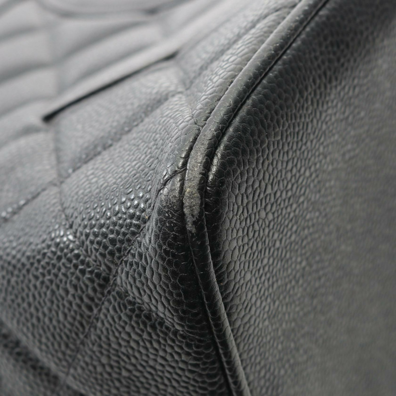 香奈兒 (CHANEL) Medallion 手提包，黑色小牛皮材質，二手，女士款，帶五金配件-6