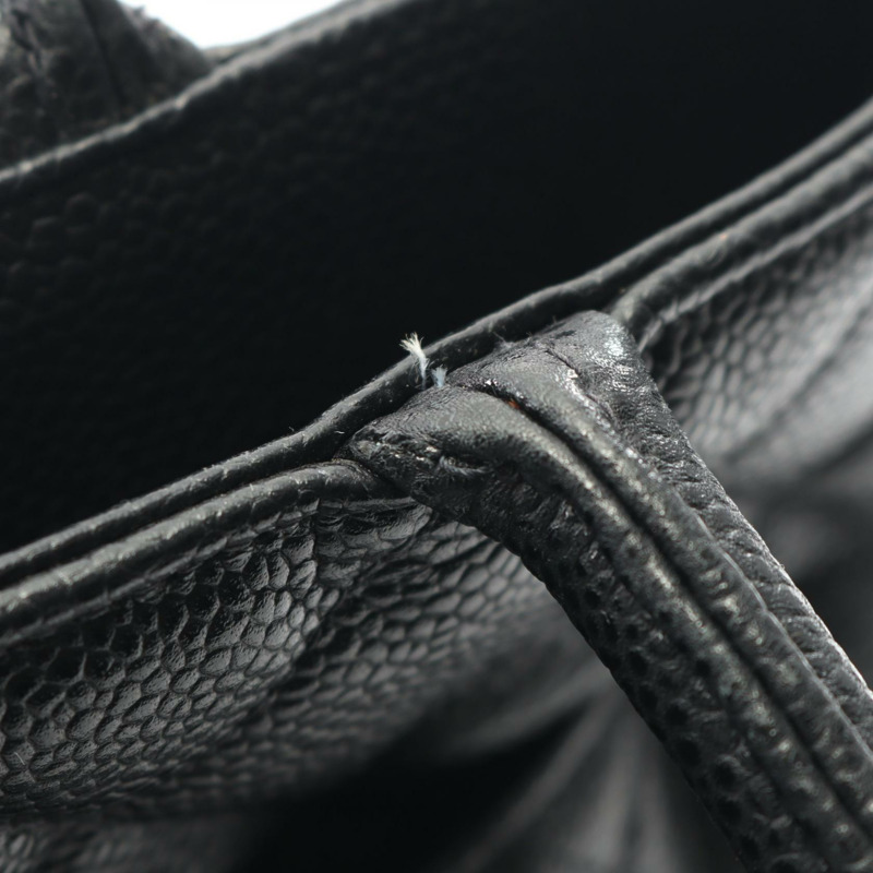 香奈兒 (CHANEL) Medallion 手提包，黑色小牛皮材質，二手，女士款，帶五金配件-7