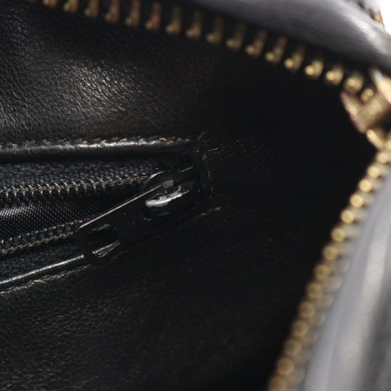 香奈兒 (CHANEL) Matelasse 鏈條斜挎包，流蘇羊皮，黑色，二手，金色五金-5