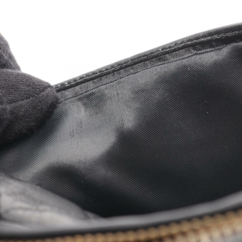 香奈兒 (CHANEL) Matelasse 鏈條斜挎包，流蘇羊皮，黑色，二手，金色五金-6