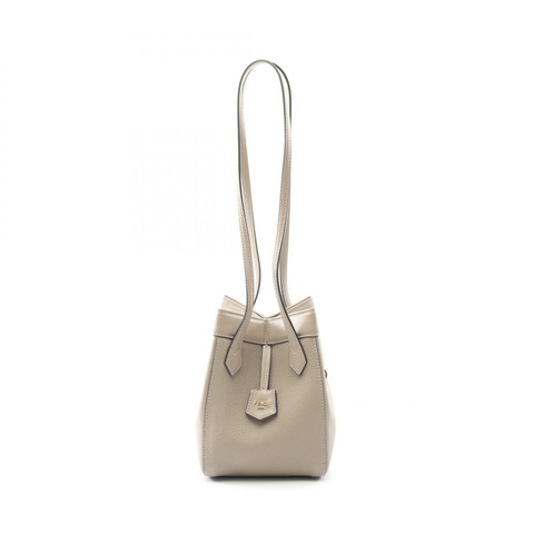 FENDI ORIGAMI MINI 單肩托特包 8BS083APZAF11WS 皮革 米色 二手 女士