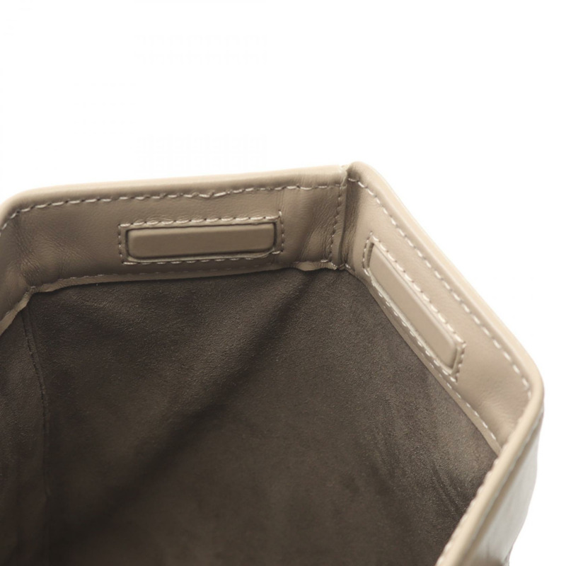 FENDI ORIGAMI MINI 單肩托特包 8BS083APZAF11WS 皮革 米色 二手 女士-4