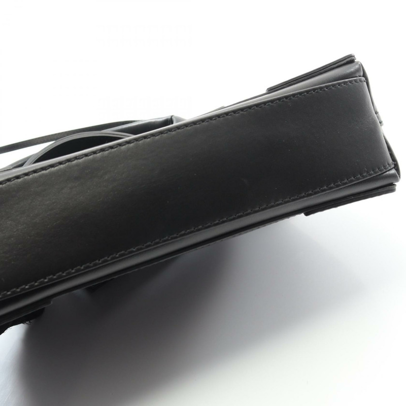 BALENCIAGA 海軍藍 Cabas XS 單肩斜背手提包，黑色皮革，二手-8