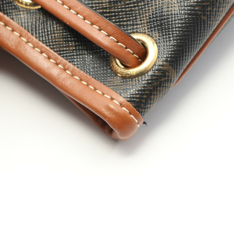 CELINE Mini Falco 雙肩包 Triomphe Rucksack 197662CAS.04LU 帆布皮革 黑色-4