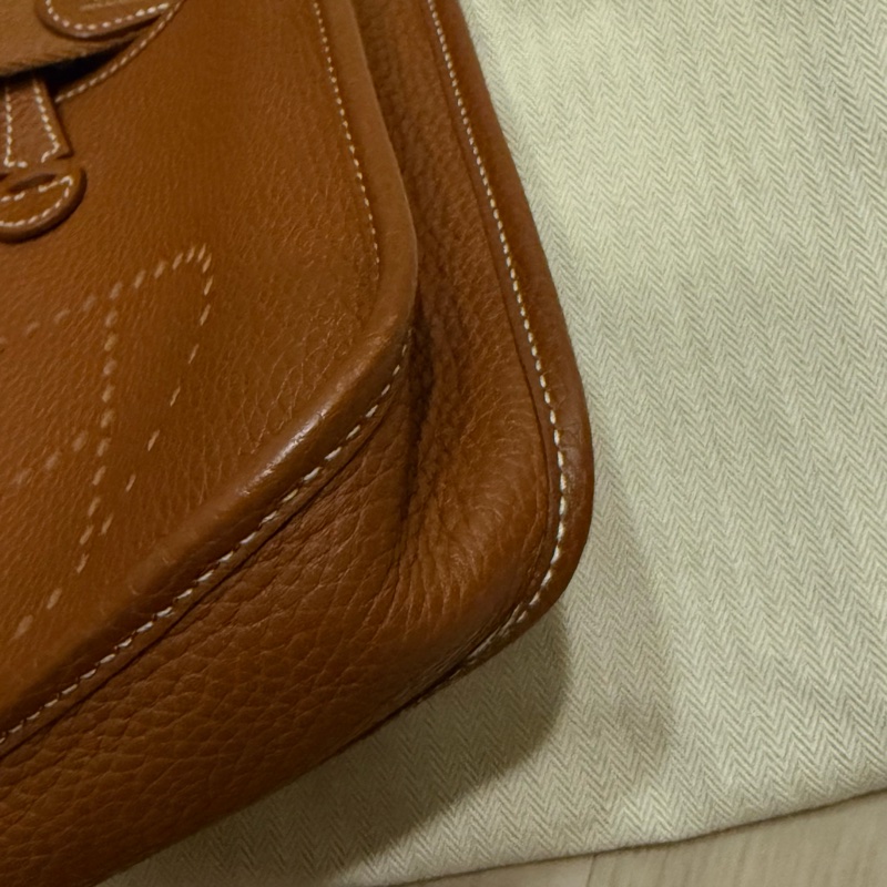 Hermes mini evelyne 金棕色-11