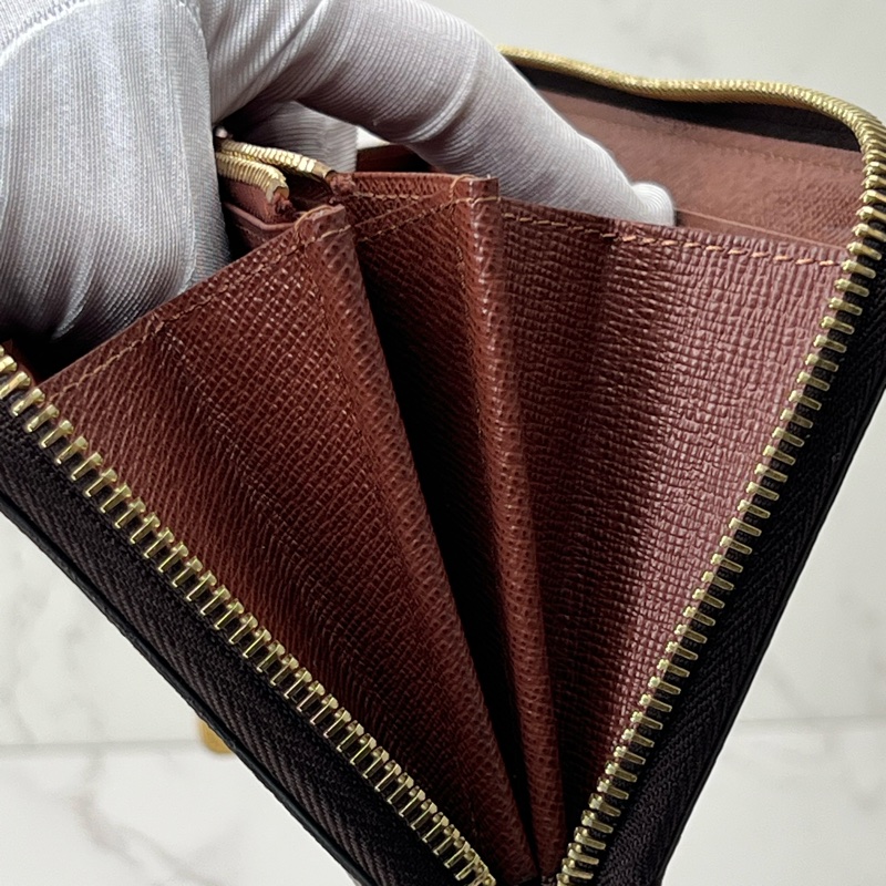 💗香緹國際精品💗 695 老花拉鏈長夾 晶片款-9