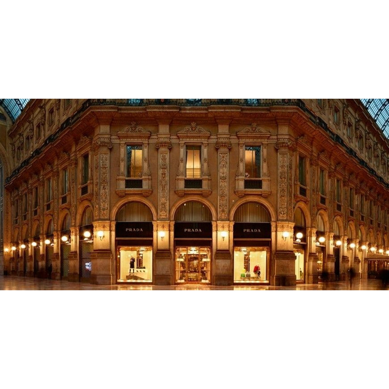 PRADA 黑色真皮手提包/肩背包-7