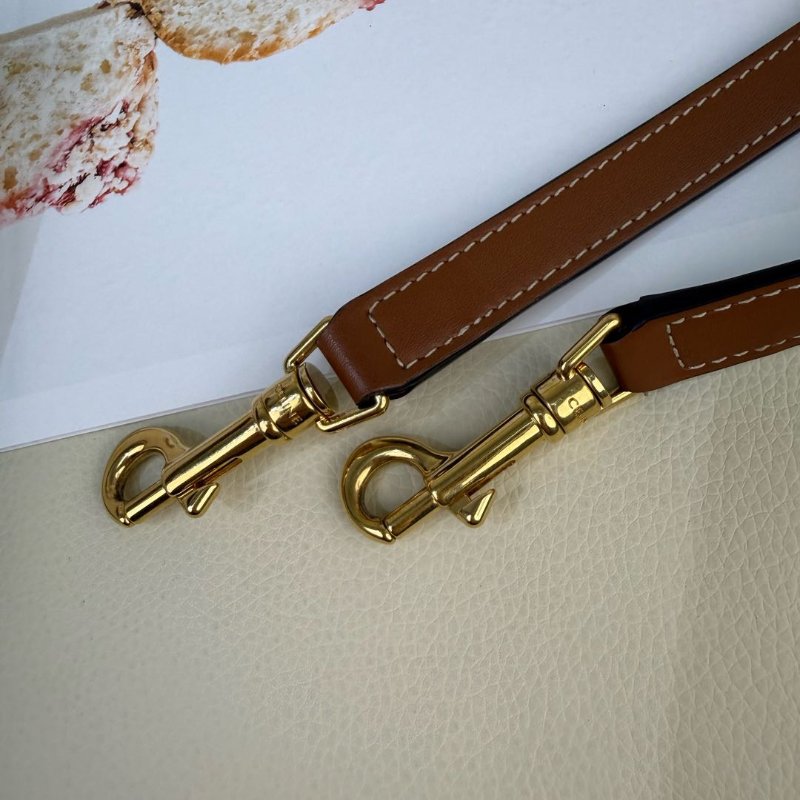 Celine 波士頓 黃褐色 老花 塗層帆布拼牛皮 小號-6