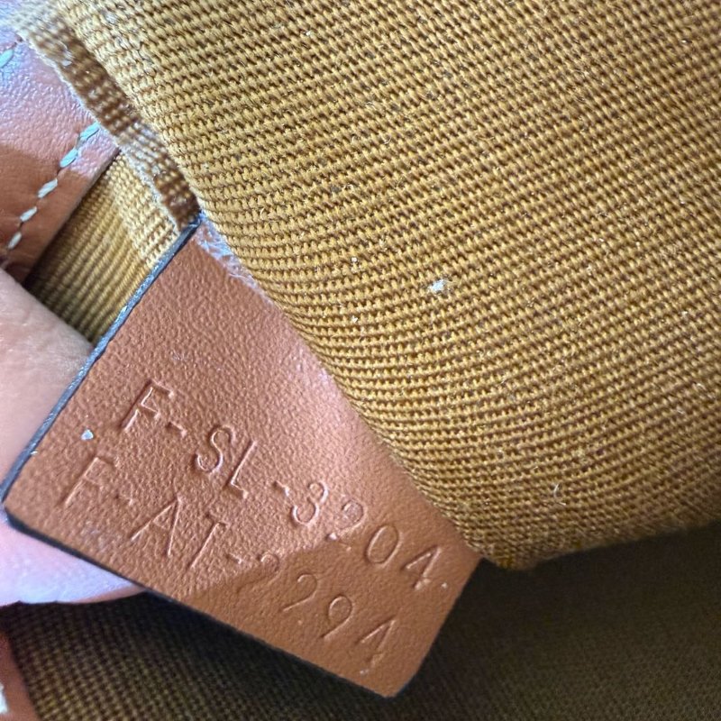 Celine 波士頓 黃褐色 老花 塗層帆布拼牛皮 小號-7