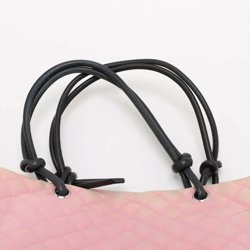 香奈兒 Cambon 系列羊皮手提包/單肩包/手提包 粉紅色 女士-5