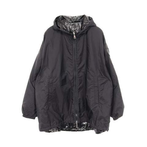 MONCLER JUBBA 其他夾克 尼龍 黑色 二手 女款