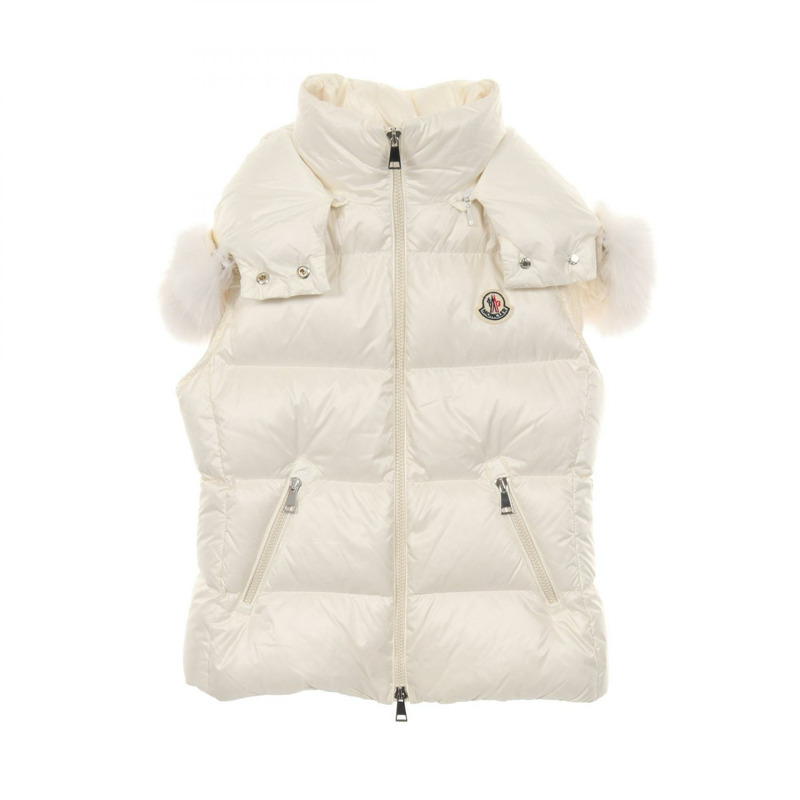 MONCLER GALLINULE 羽絨背心 I20931A00163 595ZZ 尼龍 白色 二手 女款-0