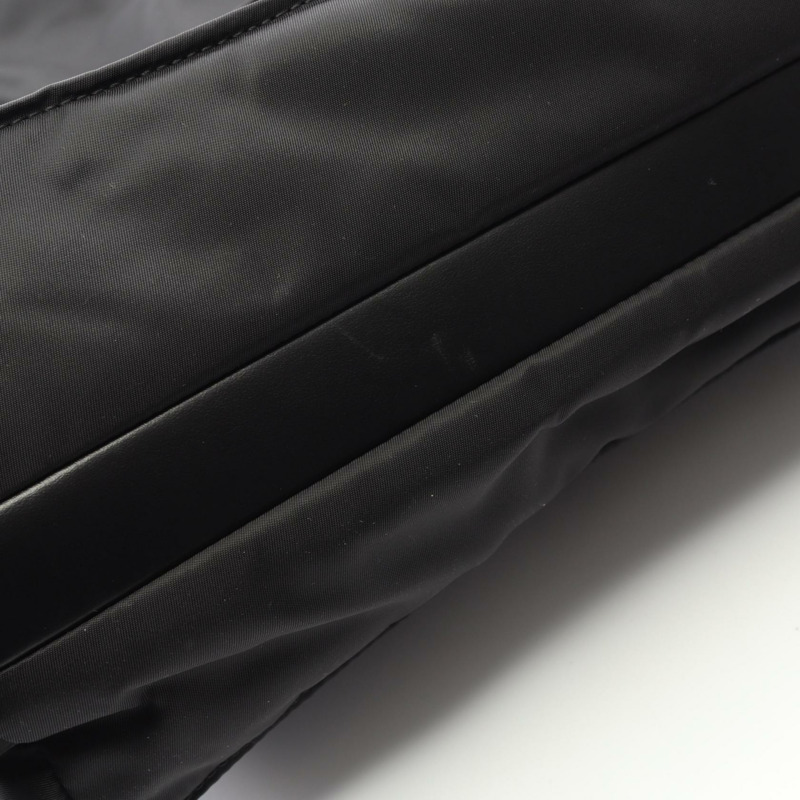 PRADA Re-Nylon 大號加墊肩斜背包 1BD256 尼龍皮革 黑色-6