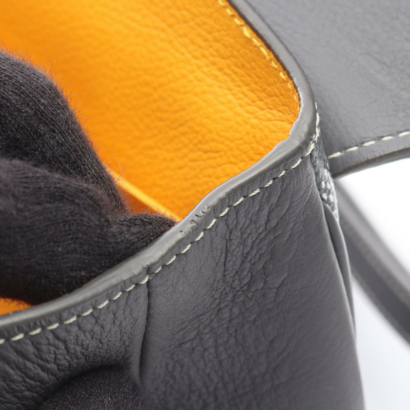 GOYARD Saigon Mini 斜背包 SAIGONMINTY51CL51P 帆布皮革 灰色 二手-4