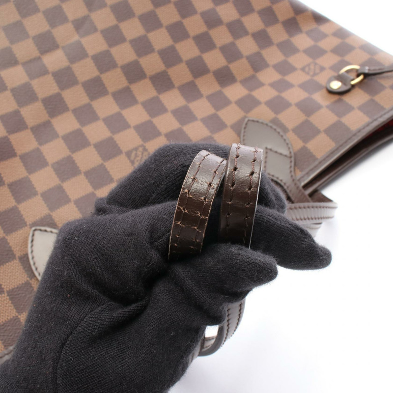 路易威登 Neverfull MM 單肩手提包 N51107 Damier Ebene 帆布 二手 LV-5