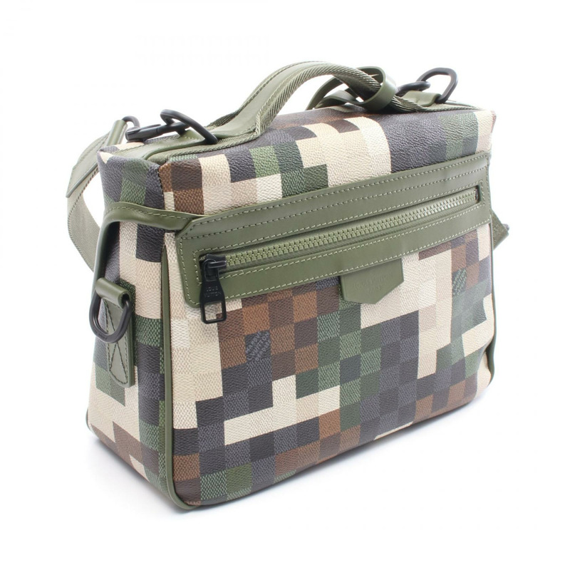 路易威登 Trail Messenger 單肩包 M24449 帆布皮革 Damoflage 二手-1