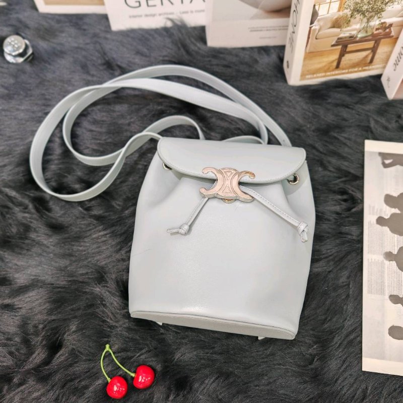 CELINE BONNIE光滑牛皮革背包-0