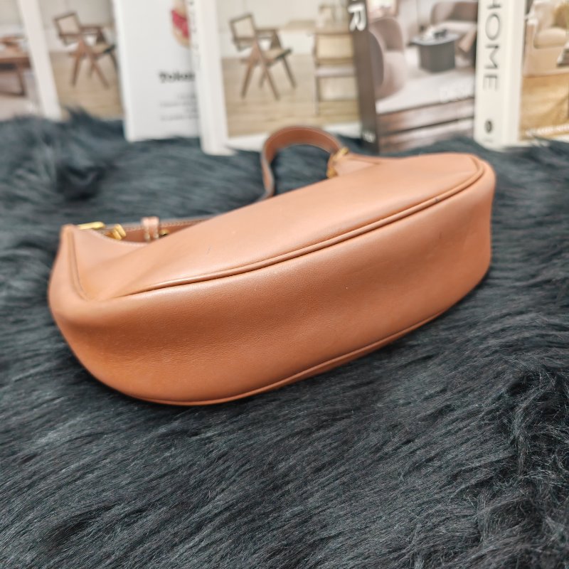 Celine Ava 棕色全皮腋下包 中號-3