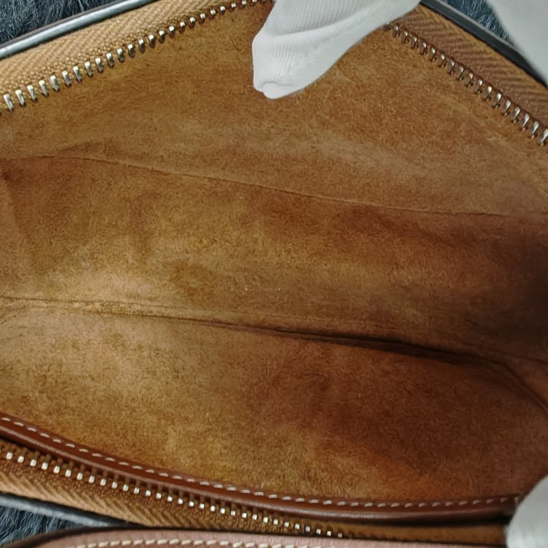 Celine Ava 棕色全皮腋下包 中號-5