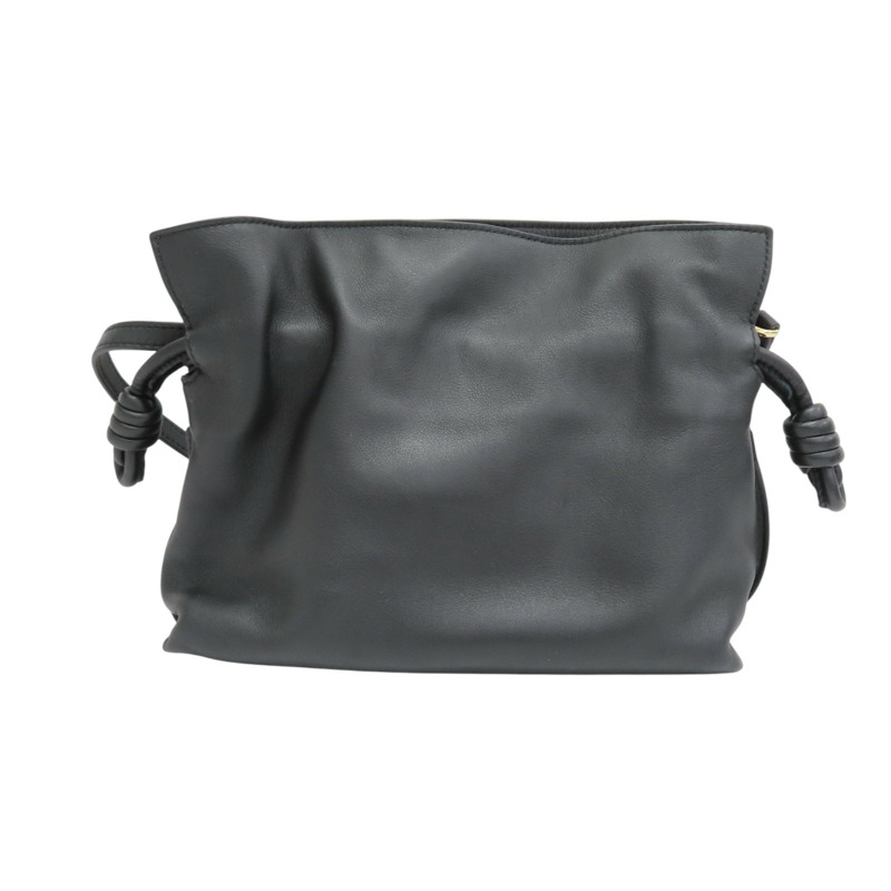 黑色牛皮 Flamenco Mini leather clutch 肩背包 P00916802【LOEWE 羅威】 P00916802-1