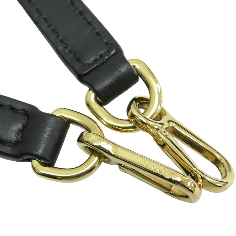 黑色牛皮 Flamenco Mini leather clutch 肩背包 P00916802【LOEWE 羅威】 P00916802-12