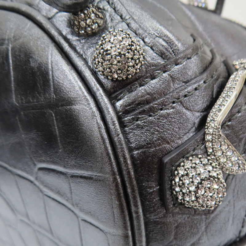 銀灰色 牛皮 Le Cagole XS 水桶包 肩背包【BALENCIAGA 巴黎世家】 702431-10