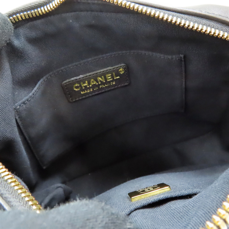 黑色 菱格紋羊皮 肩背包 金扣【CHANEL 香奈兒】 AS2923-4