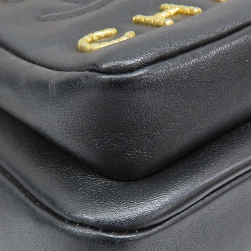 黑色 菱格紋羊皮 肩背包 金扣【CHANEL 香奈兒】 AS2923-12