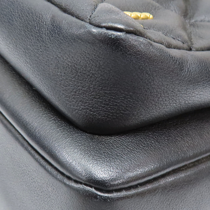 黑色 菱格紋羊皮 肩背包 金扣【CHANEL 香奈兒】 AS2923-13