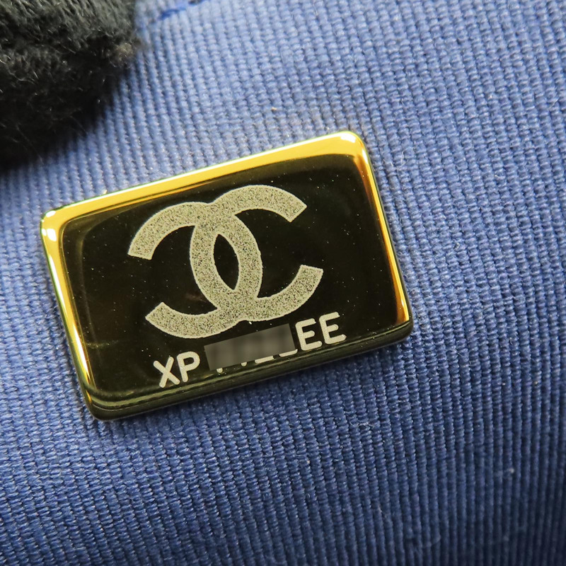 藍色 丹寧布 鍊帶 肩背包 金扣【CHANEL 香奈兒】 AS4051-9