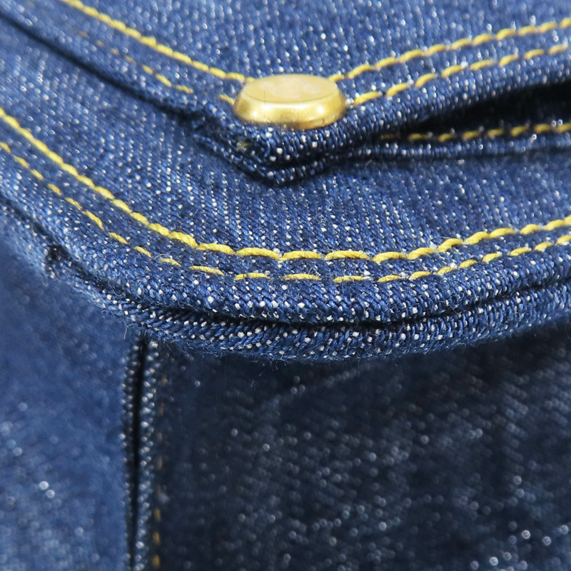 藍色 丹寧布 鍊帶 肩背包 金扣【CHANEL 香奈兒】 AS4051-12