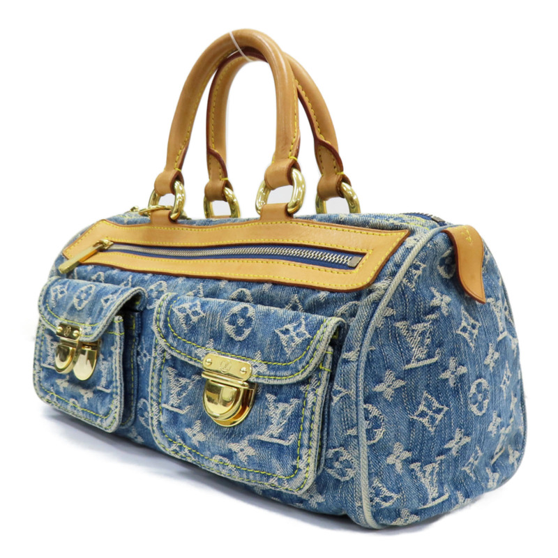 藍色 牛仔布 Neo Speedy 手提包【LOUIS VUITTON LV 路易威登】 M95019-2