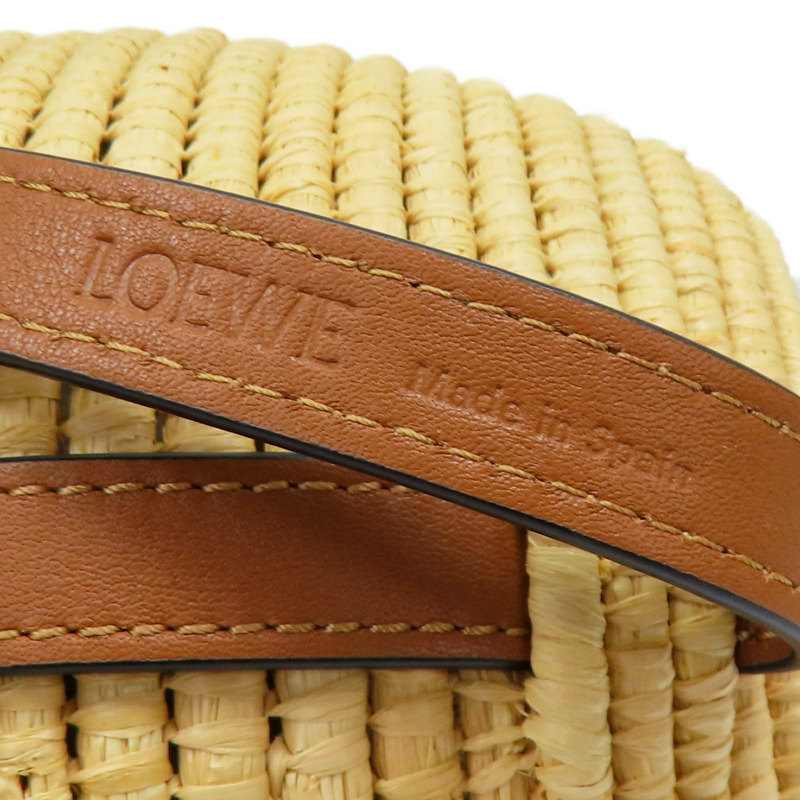 米色 草編 Beehive Basket 肩背包【LOEWE 羅威】-8