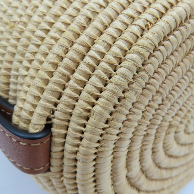 米色 草編 Beehive Basket 肩背包【LOEWE 羅威】-11