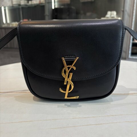 *SHIHNA名牌精品* YSL KAIA 小款滑面牛皮馬鞍包